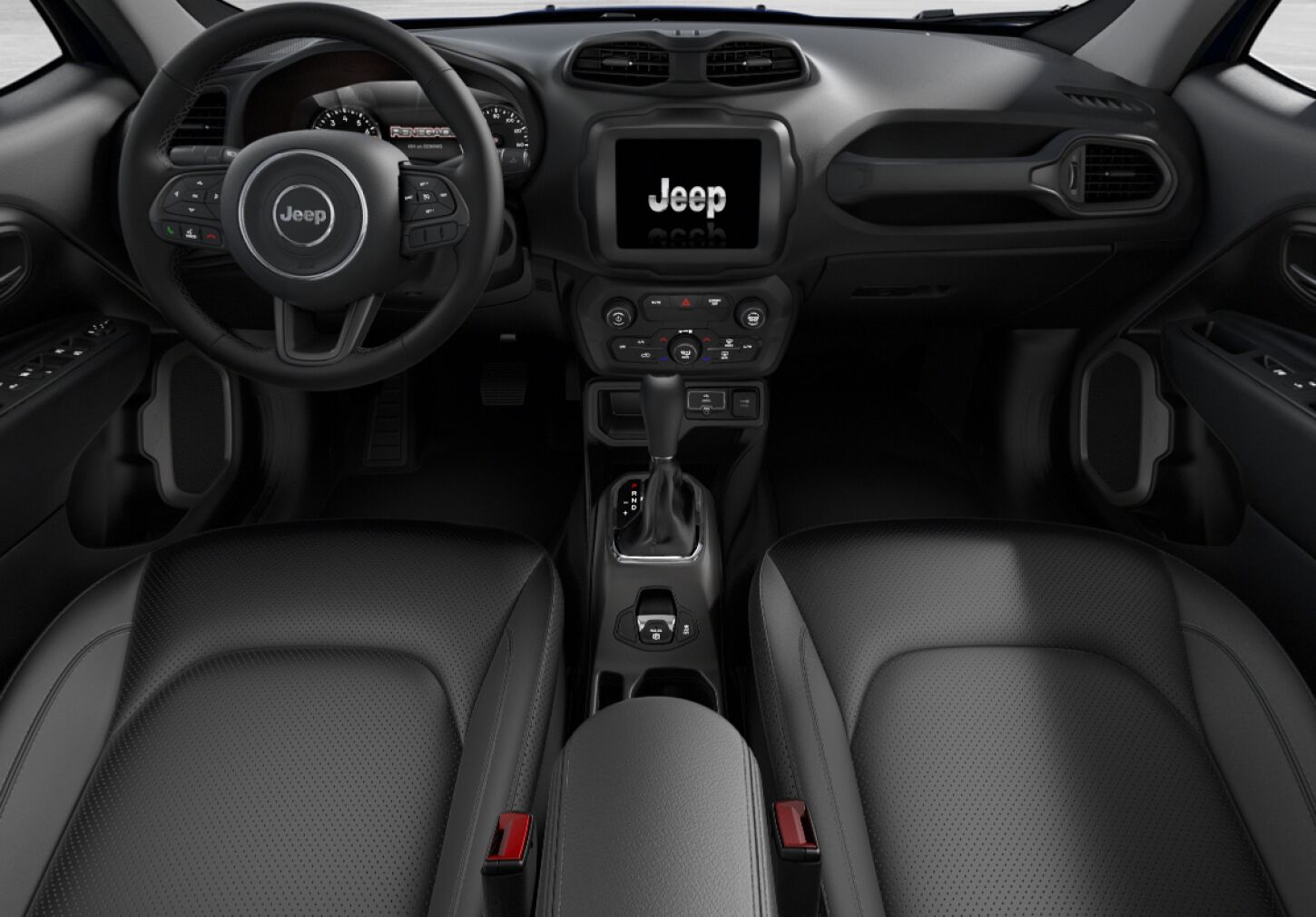 2019 Jeep Renegade High Altitude Black Front Interior Picture